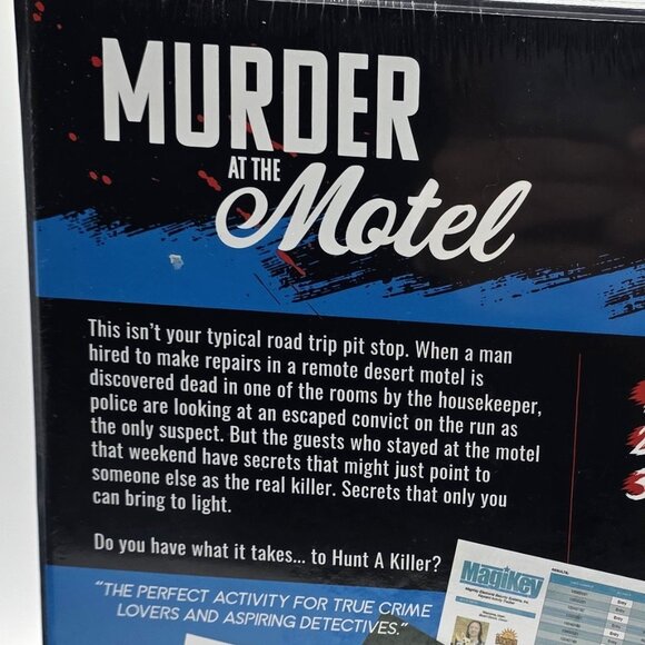 Murder At The Motel Hunt A Killer Mystery Board Game Immersive NEW Sealed - Picture 3 of 8